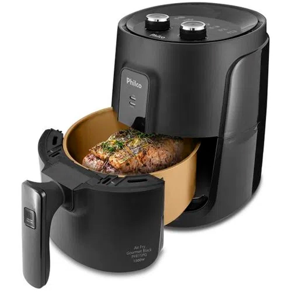 Fritadeira Air Fry Sem Óleo Philco PFR15PG Gourmet, 4L, 1500W, 220V, Preto Fritadeira Air Fry Sem Óleo Philco PFR15PG Gourmet, 4L, 1500W, 220V, Preto