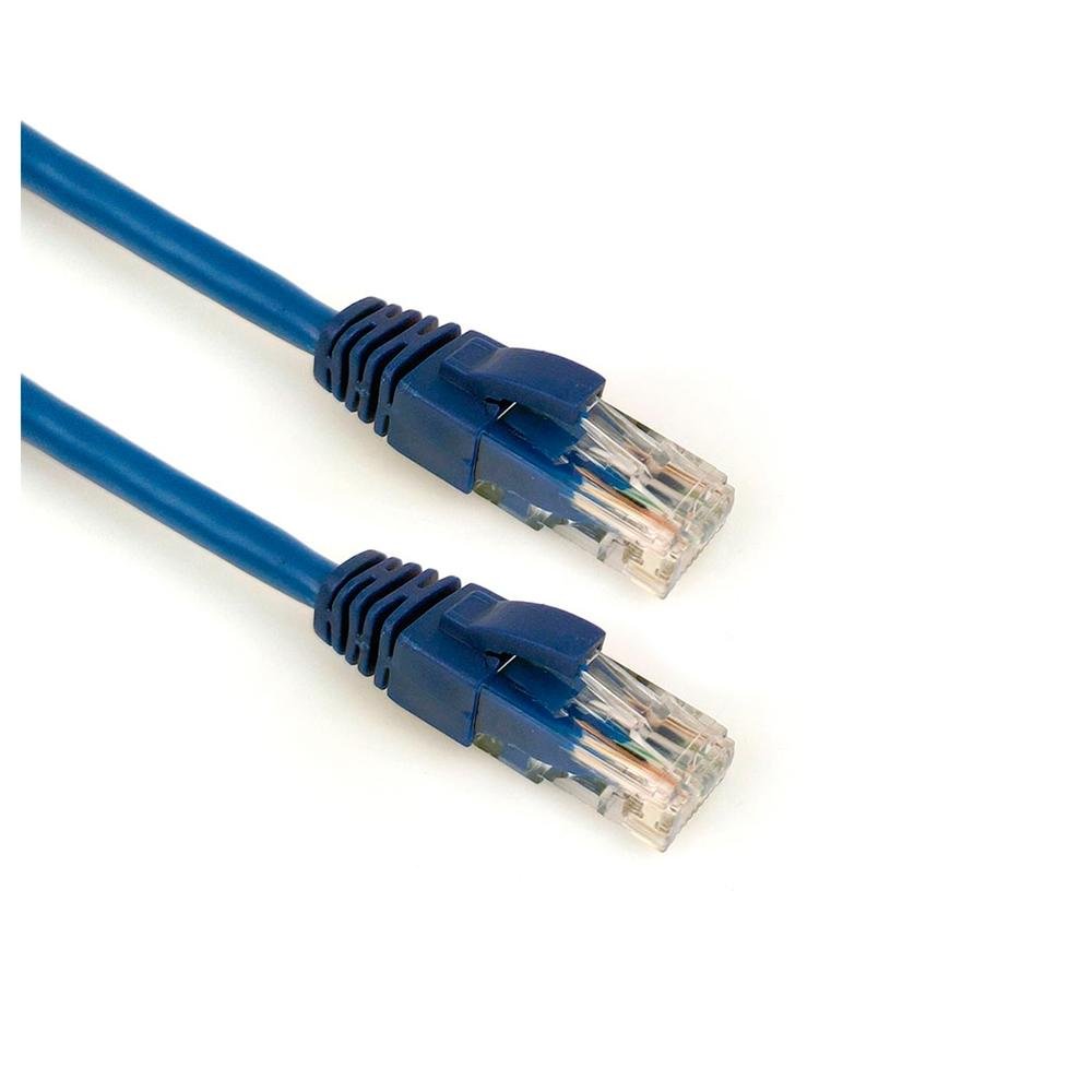 Cabo de Rede Patch Cord CAT.5e Plus Cable,2.5m, Azul - PC-ETHU25BL