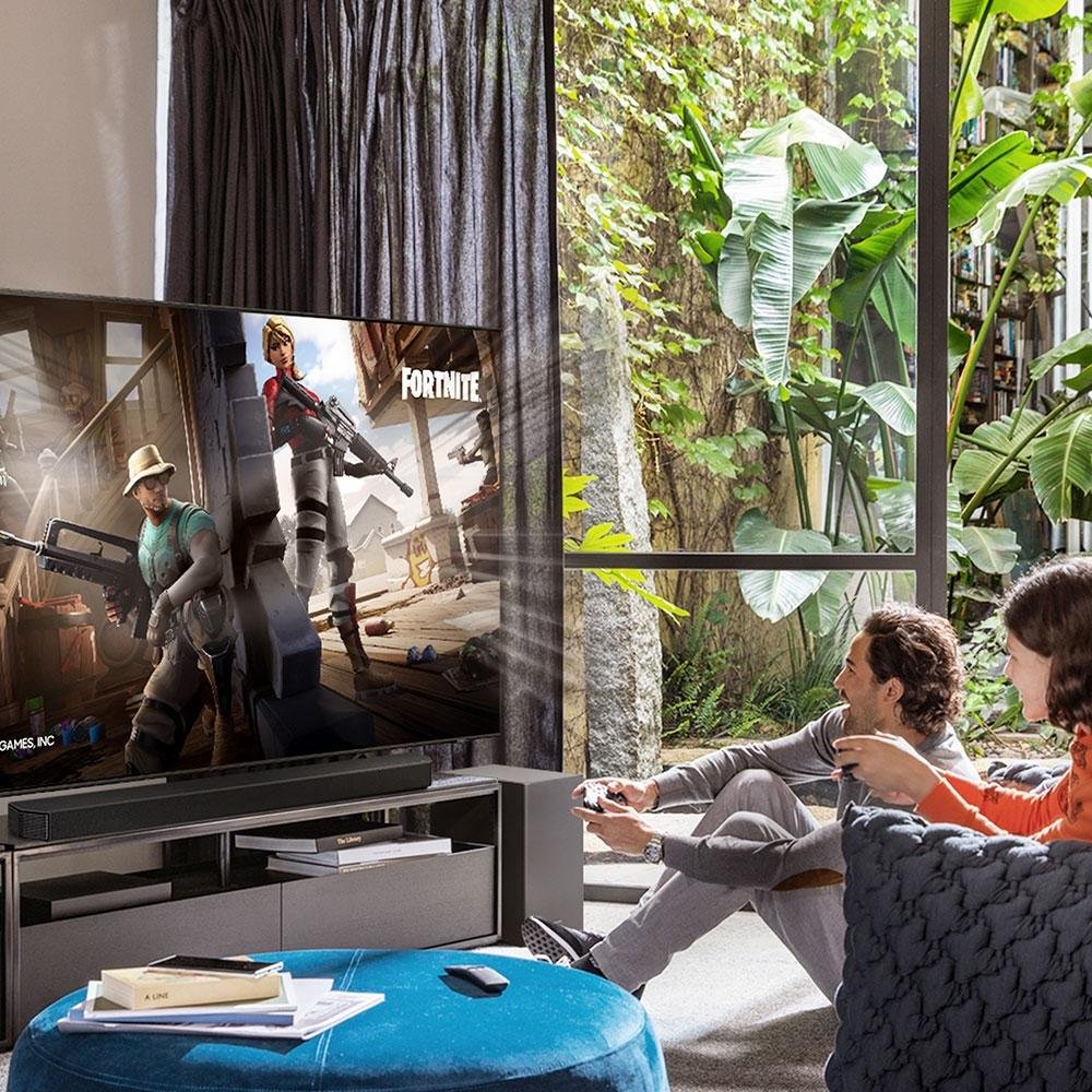 Smart Gaming TV Samsung 55 Polegadas Neo QLED 4K, 4 HDMI, Bluetooth, Wi-Fi, 120hz, IA, Game Motion Plus, Alexa, Preto - QN55QN90BAGXZD Smart Gaming TV Samsung 55 Polegadas Neo QLED 4K, 4 HDMI, Bluetooth, Wi-Fi, 120hz, IA, Game Motion Plus, Alexa, Preto - QN55QN90BAGXZD