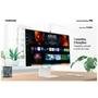 Monitor Smart Samsung M8 32" IPS 4K UHD, HDR 10, HDMI/USB-C, Tizen, WebCam, Bluetooth, WiFi, AirPlay 2, VESA, Branco - LS32BM801ULXZD