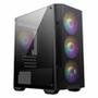 Gabinete Gamer MSI MAG Forge M100A, Mid Tower, Lateral em Acrílico, 4x FANs ARGB, M-ATX, Preto - M100A