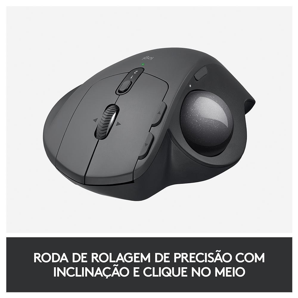 Kit Logitech - Teclado sem fio ERGO K860 + Mouse sem fio Trackball
