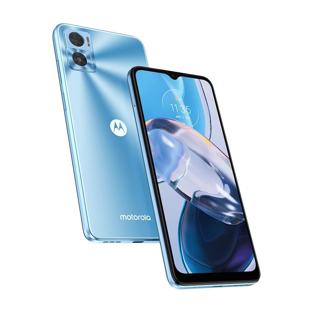 Smartphone Motorola Moto E22, 64GB, 4GB RAM, Octa Core, Câmera 16MP, Tela de 6.5, Azul - PAVU0003BR Smartphone Motorola Moto E22, 64GB, 4GB RAM, Octa Core, Câmera 16MP, Tela de 6.5, Azul - PAVU0003BR