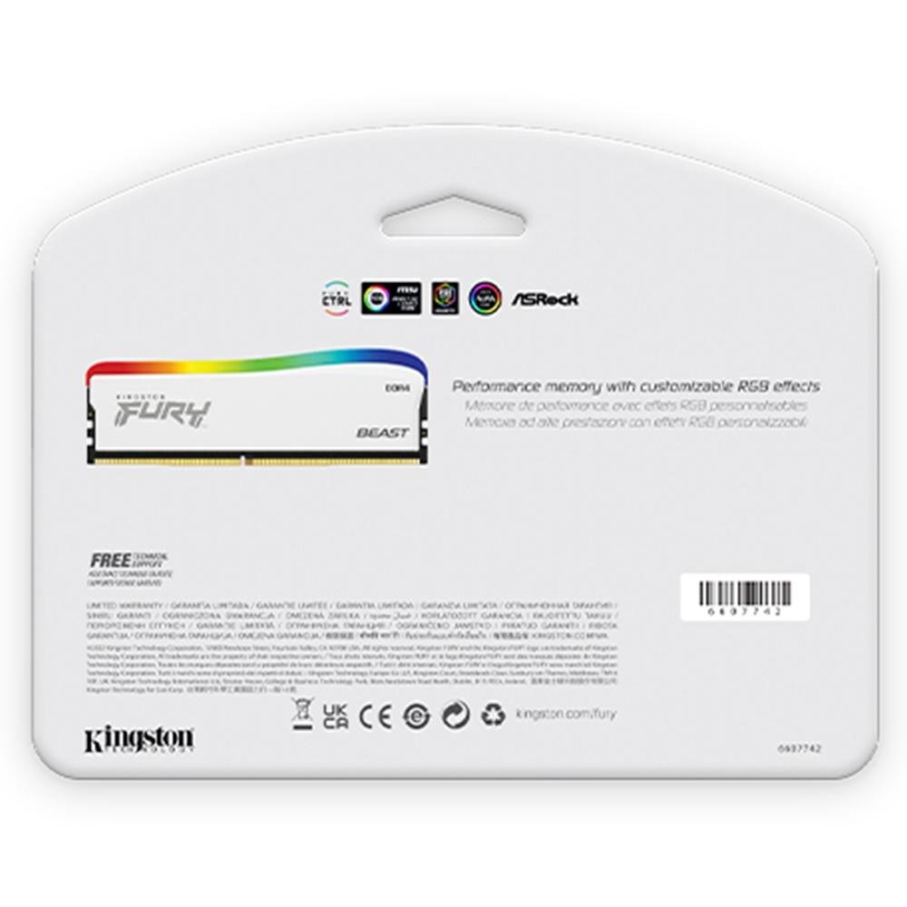 Memória Kingston Fury Beast RGB 16GB | KaBuM!