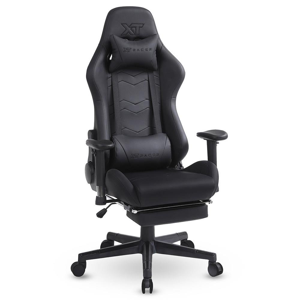 Cadeira Gamer XT Racer Speed Series, Até 120kg, Com Almofadas e Apoio de Pés, Reclinável, Descanso de Braço 2D, Preto - XTS190 - view 4