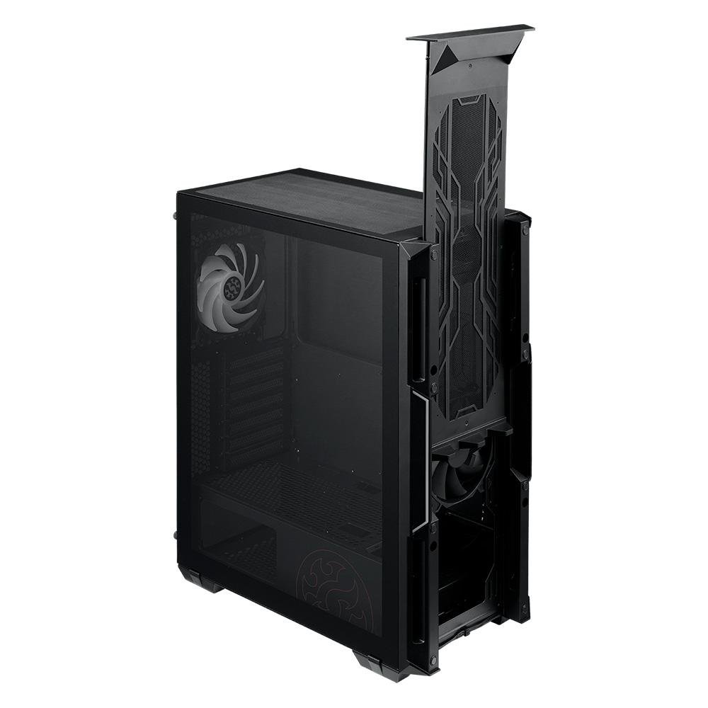Gabinete Gamer XPG Starker Air, Mid-Tower, LED RGB, ATX, Lateral em Vidro Temperado, 2x Cooler Fan RGB, Preto - STARKERAIR-BKCWW Gabinete Gamer XPG Starker Air, Mid-Tower, LED RGB, ATX, Lateral em Vidro Temperado, 2x Cooler Fan RGB, Preto - STARKERAIR-BKCWW