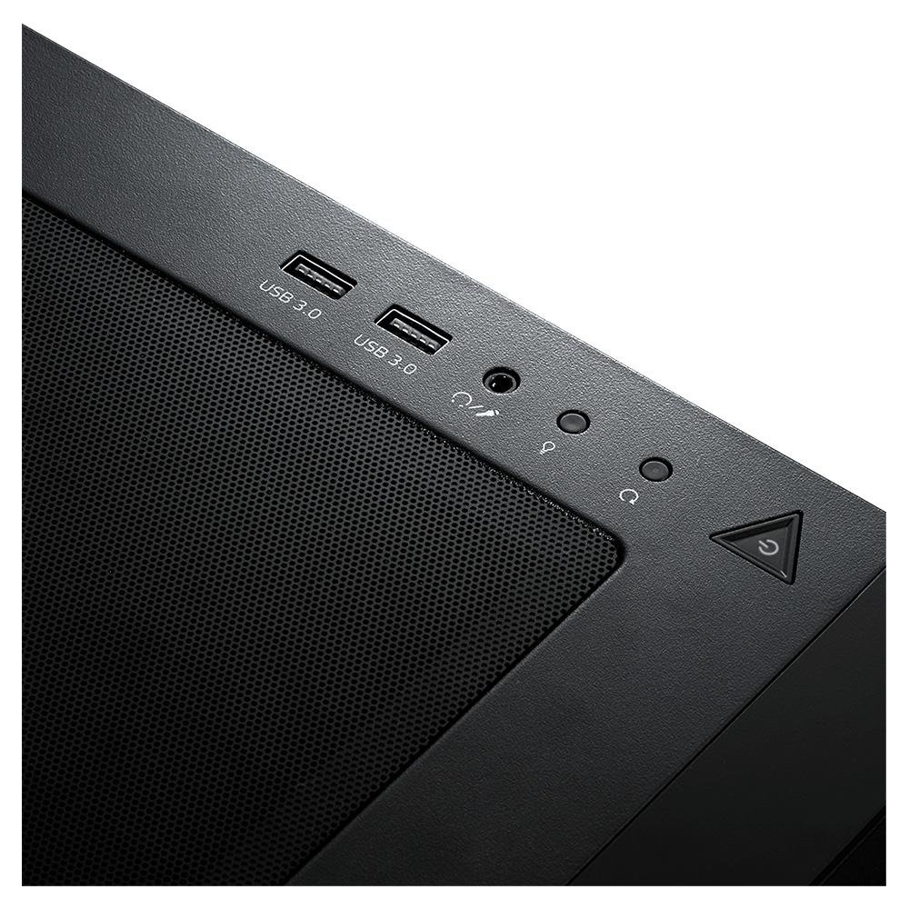 Gabinete Gamer XPG Starker Air, Mid-Tower, LED RGB, ATX, Lateral em Vidro Temperado, 2x Cooler Fan RGB, Preto - STARKERAIR-BKCWW Gabinete Gamer XPG Starker Air, Mid-Tower, LED RGB, ATX, Lateral em Vidro Temperado, 2x Cooler Fan RGB, Preto - STARKERAIR-BKCWW