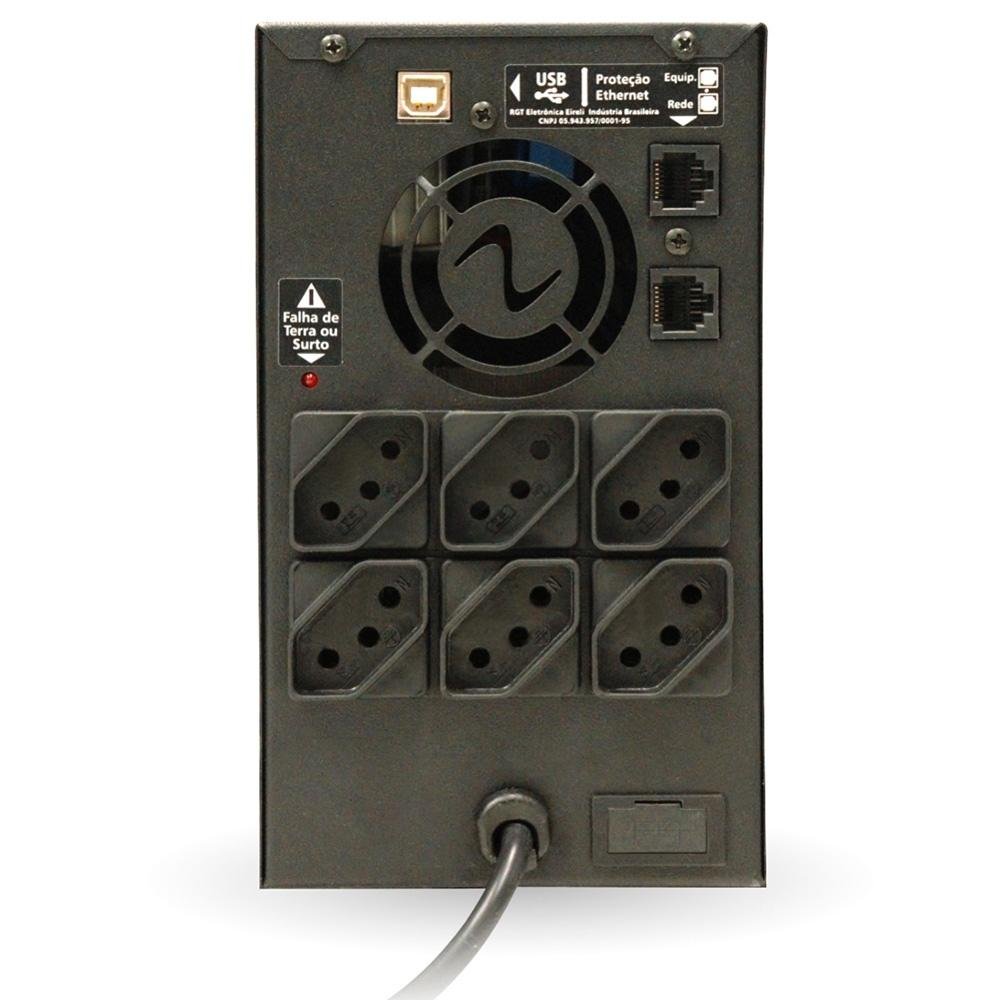 Nobreak Gamer Ragtech One Up Predator Senoidal, 800VA, 560W, RGB, Bateria Interna, Entrada Bivolt - 4570