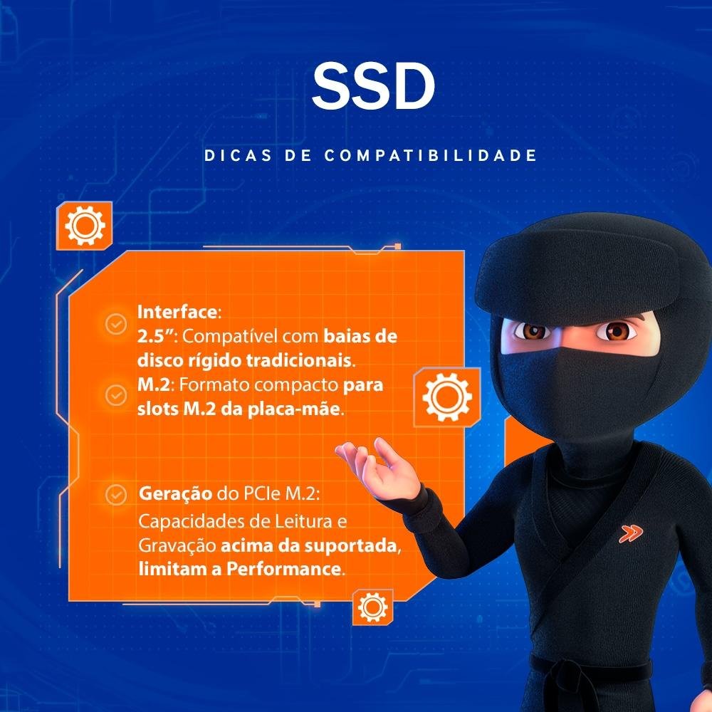 SSD 512 GB Husky Gaming, M.2 NVMe, Leitura: 2200 MB/s e Gravação: 1600 MB/s - HGML024 SSD 512 GB Husky Gaming, M.2 NVMe, Leitura: 2200 MB/s e Gravação: 1600 MB/s - HGML024
