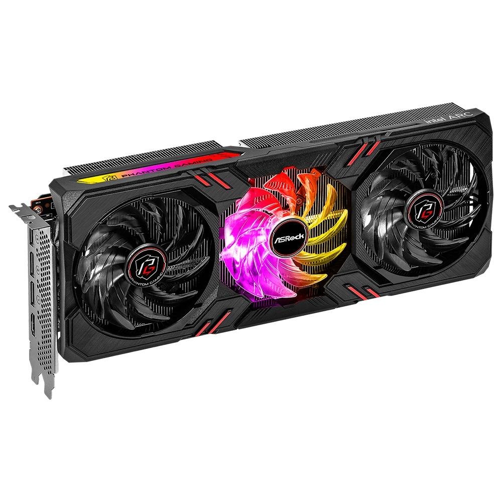Placa de Vídeo Intel Arc A770 Phantom Gaming D ASRock, 8 GB GDDR6 - 90-GA3TZZ-00UANF