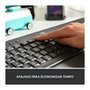 Teclado Sem Fio Logitech Signature K650, Bluetooth, USB, Com Apoio para as Mãos, US, Grafite - 920-010911