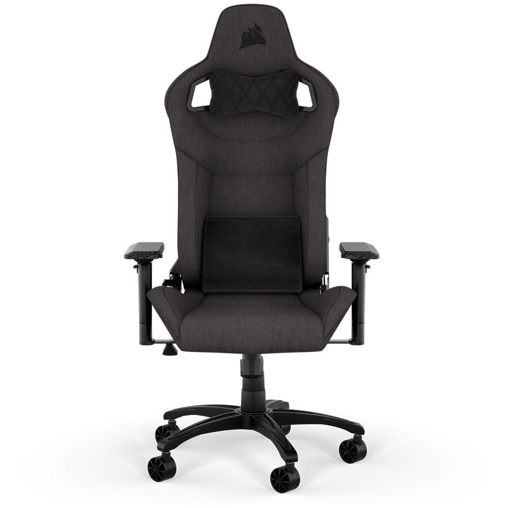 Cadeira Gamer Corsair T3 Rush 2023, Até 120Kg, Com Almofadas, Reclinável, Apoio de Braços 4D, Preto e Cinza - CF-9010057-WW - view 4