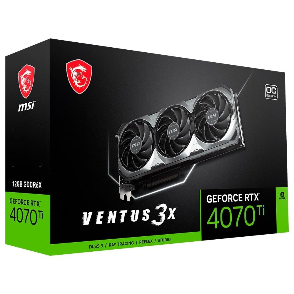 Placa de Vídeo RTX 4070 Ti Ventus MSI | KaBuM!