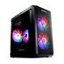 Gabinete Gamer Liketec Cycle, Mid Tower, RGB, M-ATX e MINI-ITX, Lateral em Acrílico, 3x Cooler Fan RGB, Preto - GL-CYCLE-2