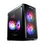 Gabinete Gamer Liketec Cycle, Mid Tower, RGB, M-ATX e MINI-ITX, Lateral em Acrílico, 3x Cooler Fan RGB, Preto - GL-CYCLE-2