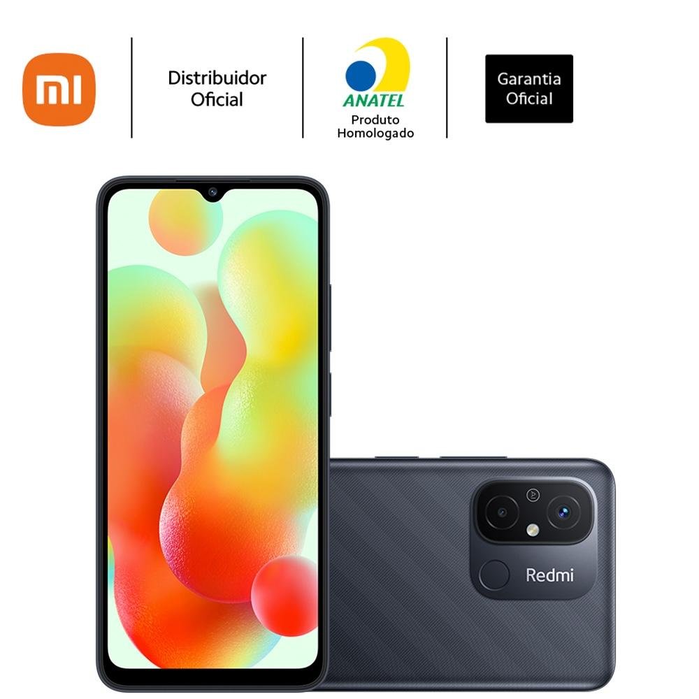 Smartphone Xiaomi Redmi 12C, 128GB, 4GB RAM, Cinza