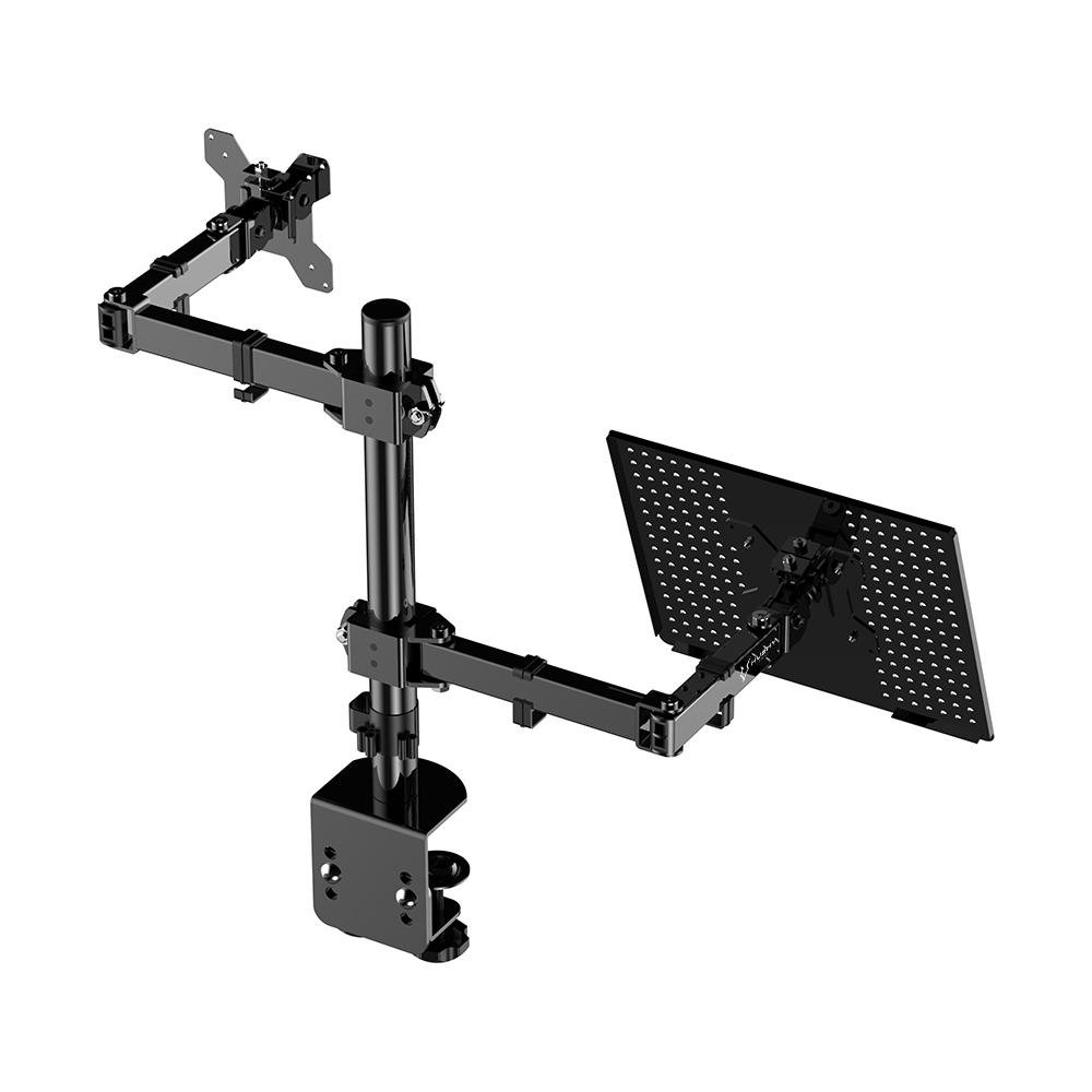 Suporte duplo para Monitor e Notebook Husky Office - Articulado, Para tela de 13" a 32" - HOFL003