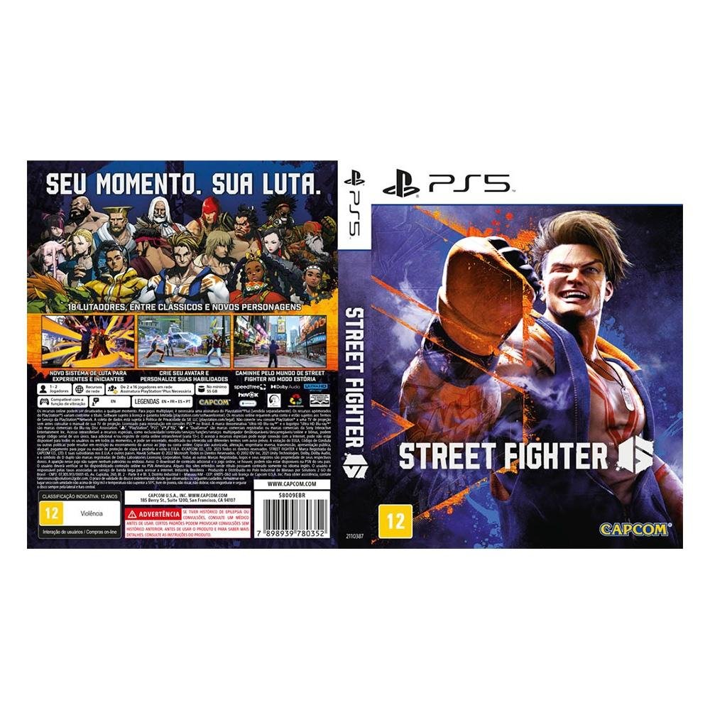 Jogo Street Fighter 6, PS5 Jogo Street Fighter 6, PS5