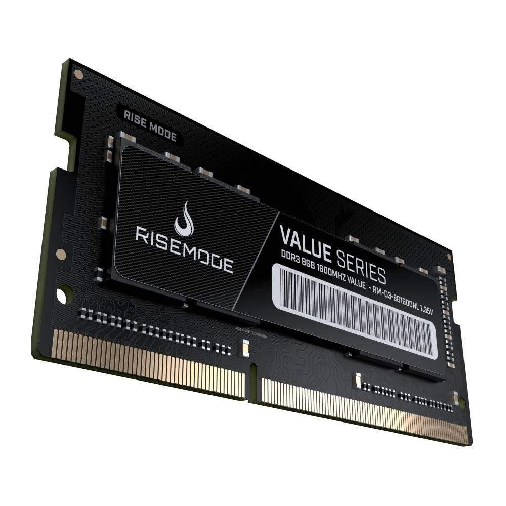 Memória RAM para Notebook Rise Mode Value Series, 8GB, 1600MHz, DDR3, CL11 - RM-D3-8G1600NL Memória RAM para Notebook Rise Mode Value Series, 8GB, 1600MHz, DDR3, CL11 - RM-D3-8G1600NL