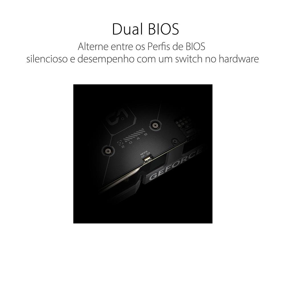 Placa de Vídeo RTX 4060 OC Edition Dual ASUS NVIDIA GeForce, 8GB, GDDR6, DLSS, Ray Tracing - DUAL-RTX4060-O8G Placa de Vídeo RTX 4060 OC Edition Dual ASUS NVIDIA GeForce, 8GB, GDDR6, DLSS, Ray Tracing - DUAL-RTX4060-O8G