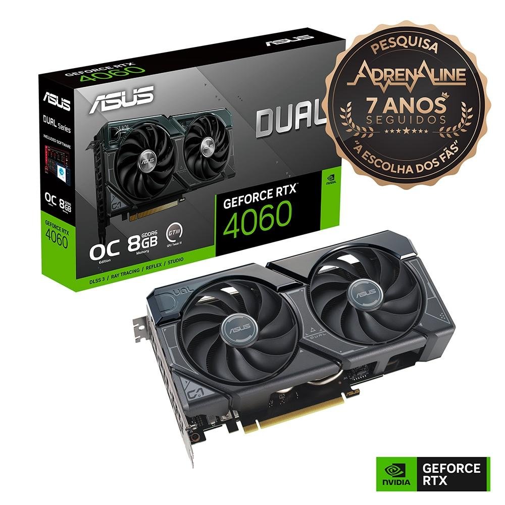 Placa de Vídeo RTX 4060 OC Edition | KaBuM!