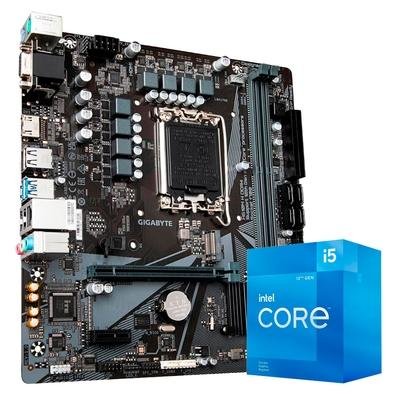 Processador Intel Core i5-12400F + Placa Mãe Gigabyte H610M (rev