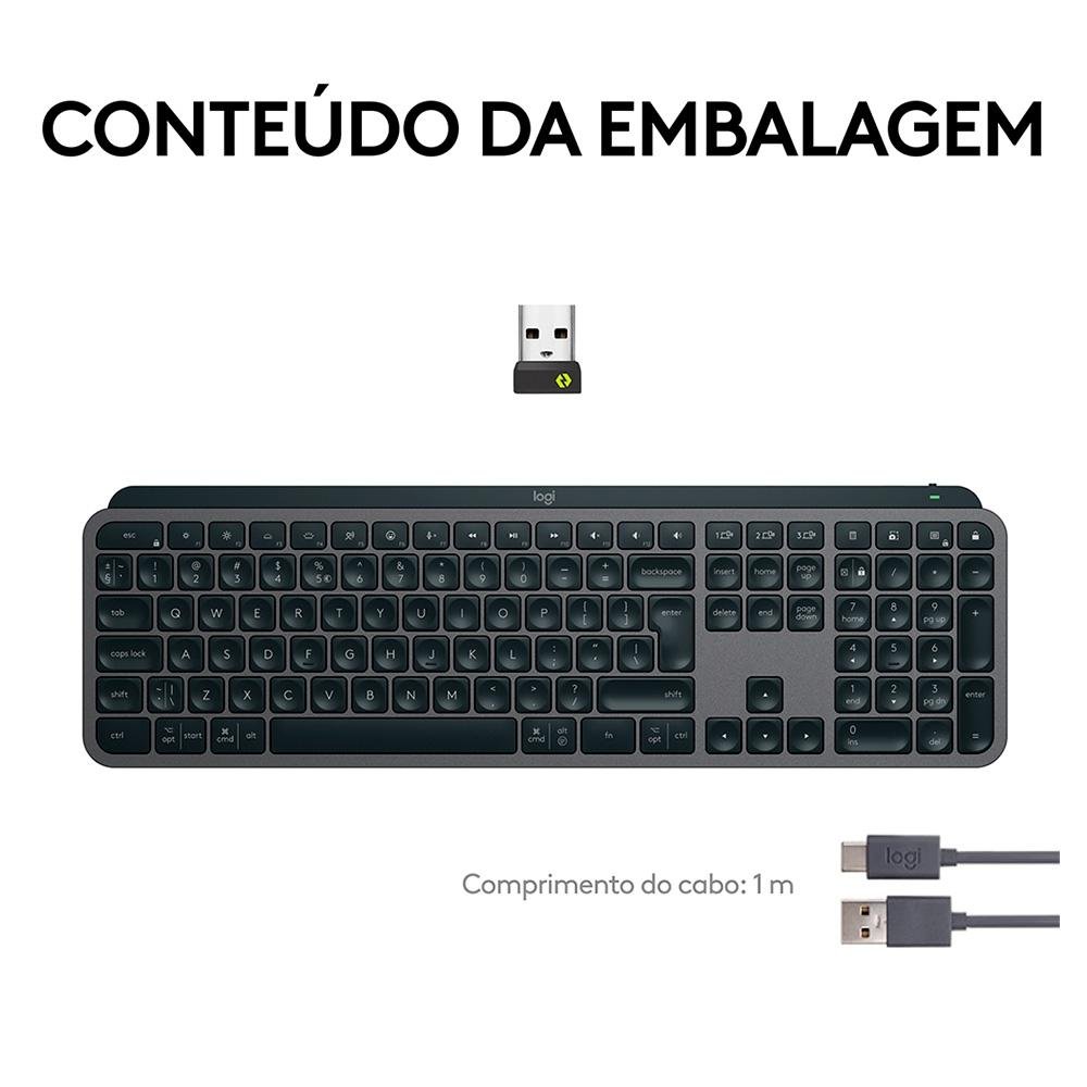 Teclado Sem Fio Logitech MX Keys S | KaBuM!