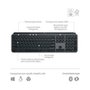 Teclado Sem Fio Logitech MX Keys S, Com Iluminação Inteligente, Bluetooth ou USB, Logi Bolt e Bateria Recarregável, Grafite - 920-011563
