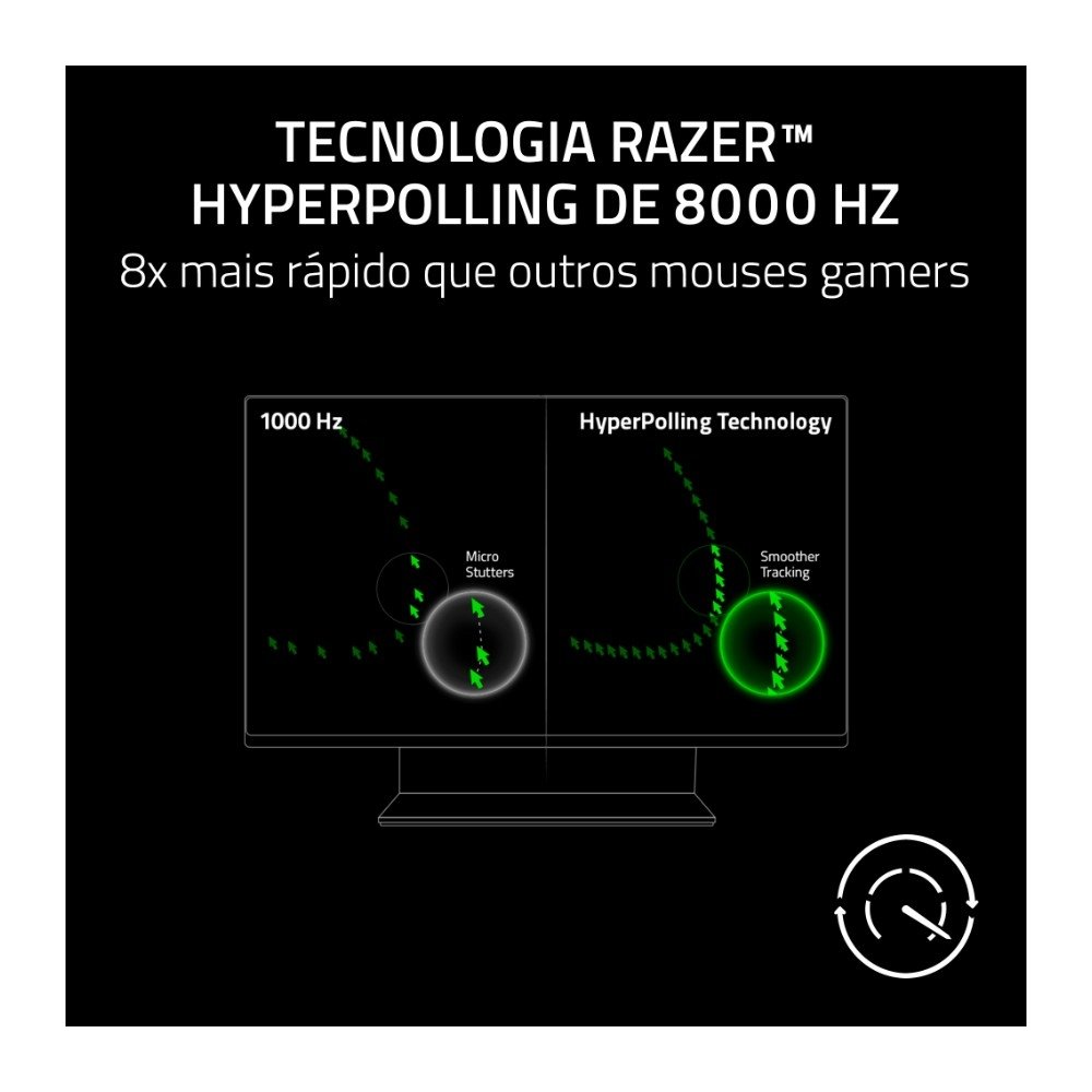 Mouse Gamer Razer Deathadder V3, 30000 DPI, Ultra-Leve, 6 Botões, Com fio, 8K Hz, Preto - RZ0104640100R3M Mouse Gamer Razer Deathadder V3, 30000 DPI, Ultra-Leve, 6 Botões, Com fio, 8K Hz, Preto - RZ0104640100R3M