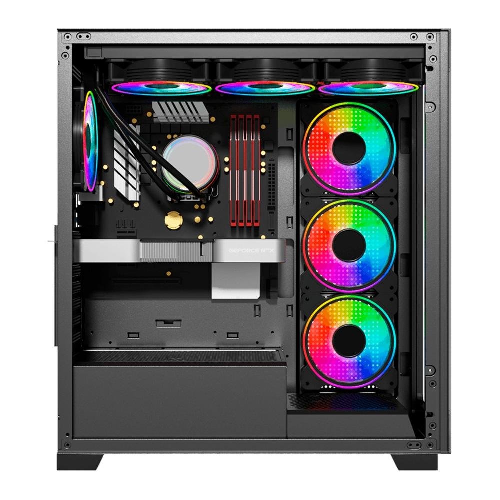 Gabinete Galax Omega Black, Mid Tower | KaBuM!