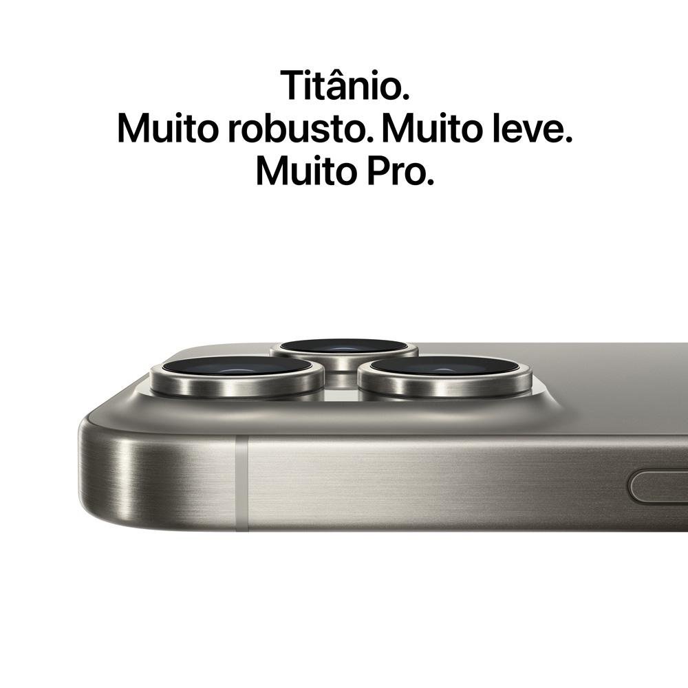 IPhone 15 Pro Apple 128GB 6.1 Titânio Pto | KaBuM!