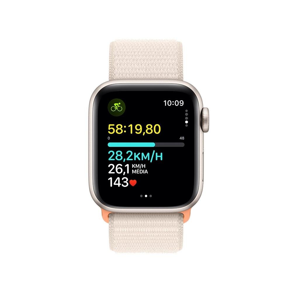 Apple Watch SE GPS, Caixa Estelar 40mm | KaBuM!