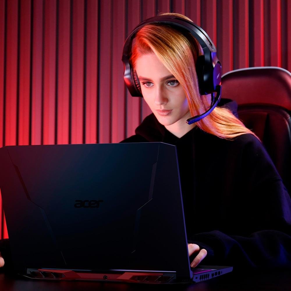Notebook Gamer Acer Nitro 5 Intel Core I7-11800H, 16GB RAM, NVIDIA RTX3050, SSD 512GB, 15.6" FHD LED, IPS, Linux, Preto - AN515-57-795J