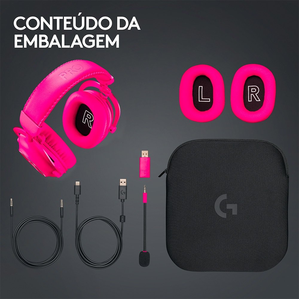 Headset Sem Fio Logitech G Pro X 2 | KaBuM!