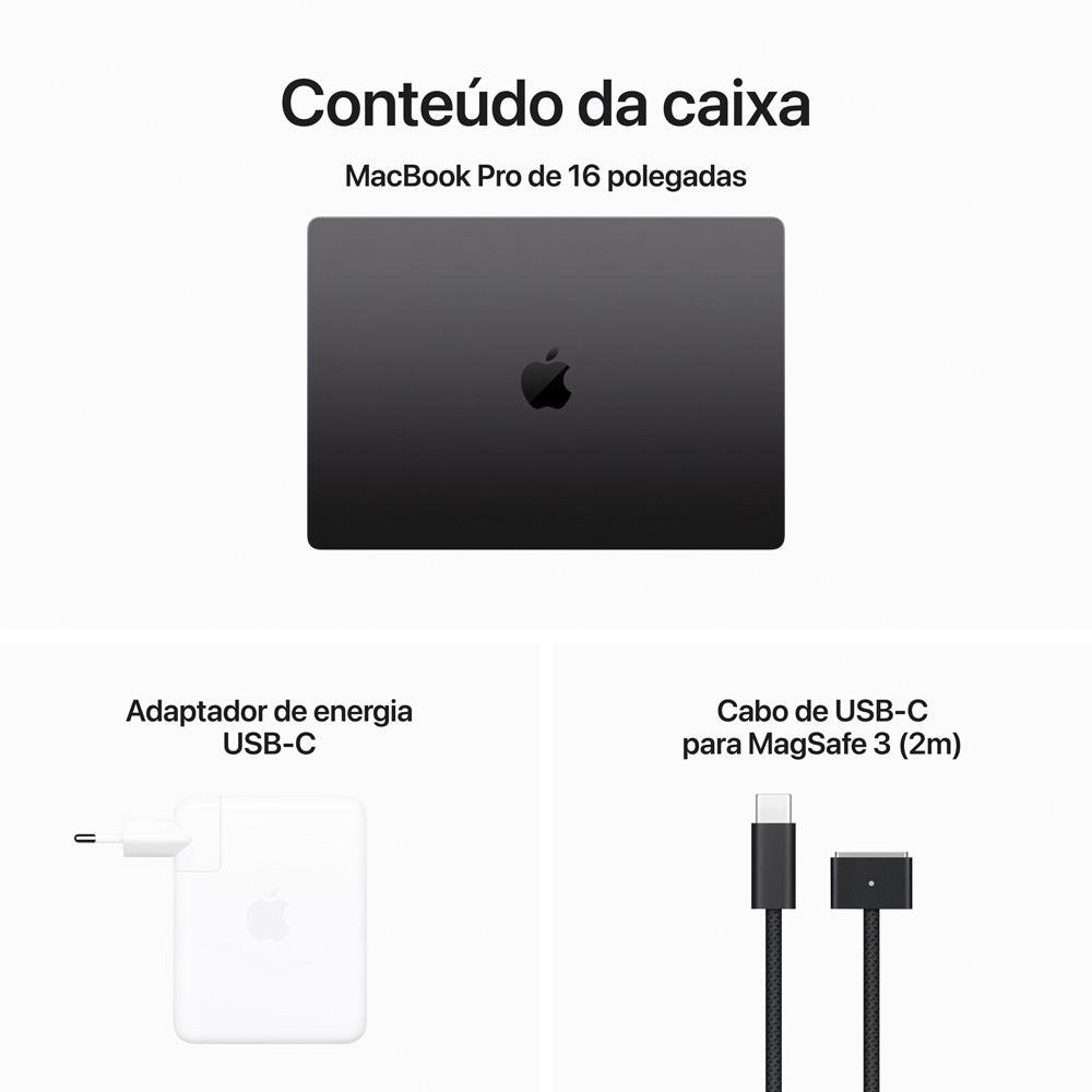 Notebook MacBook Pro Apple Tela Retina 16 | KaBuM!