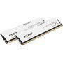 Memória Kingston HyperX FURY 8GB (2x4GB) 1866Mhz DDR3 CL10 White Series - HX318C10FWK2/8