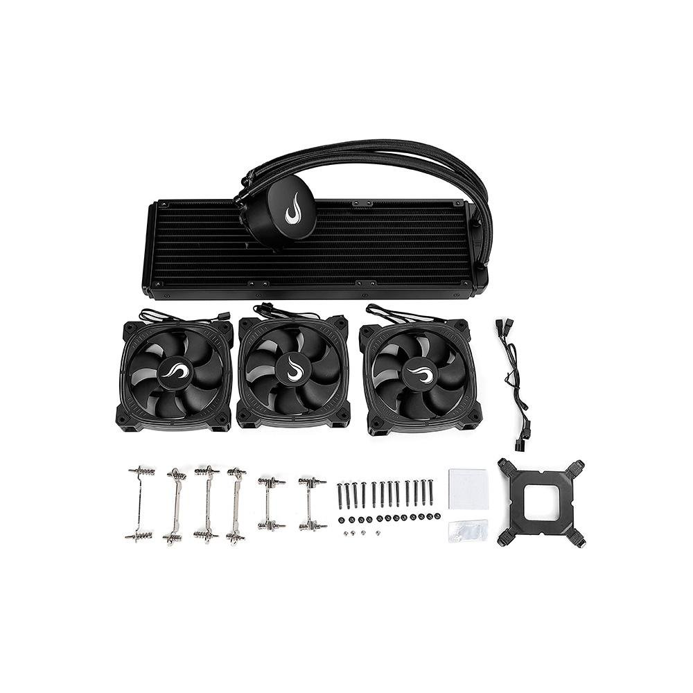 Water Cooler Gamer Rise Mode, 360mm, AMD/Intel, Preto - RM-WC-AB-360 Water Cooler Gamer Rise Mode, 360mm, AMD/Intel, Preto - RM-WC-AB-360