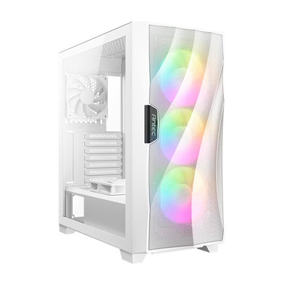 Gabinete Gamer Antec DF700 FLUX WHITE, Mid Tower, ATX, Lateral em Vidro Temperado, 3 Coolers Fans ARGB Branco - DF700 Gabinete Gamer Antec DF700 FLUX WHITE, Mid Tower, ATX, Lateral em Vidro Temperado, 3 Coolers Fans ARGB Branco - DF700