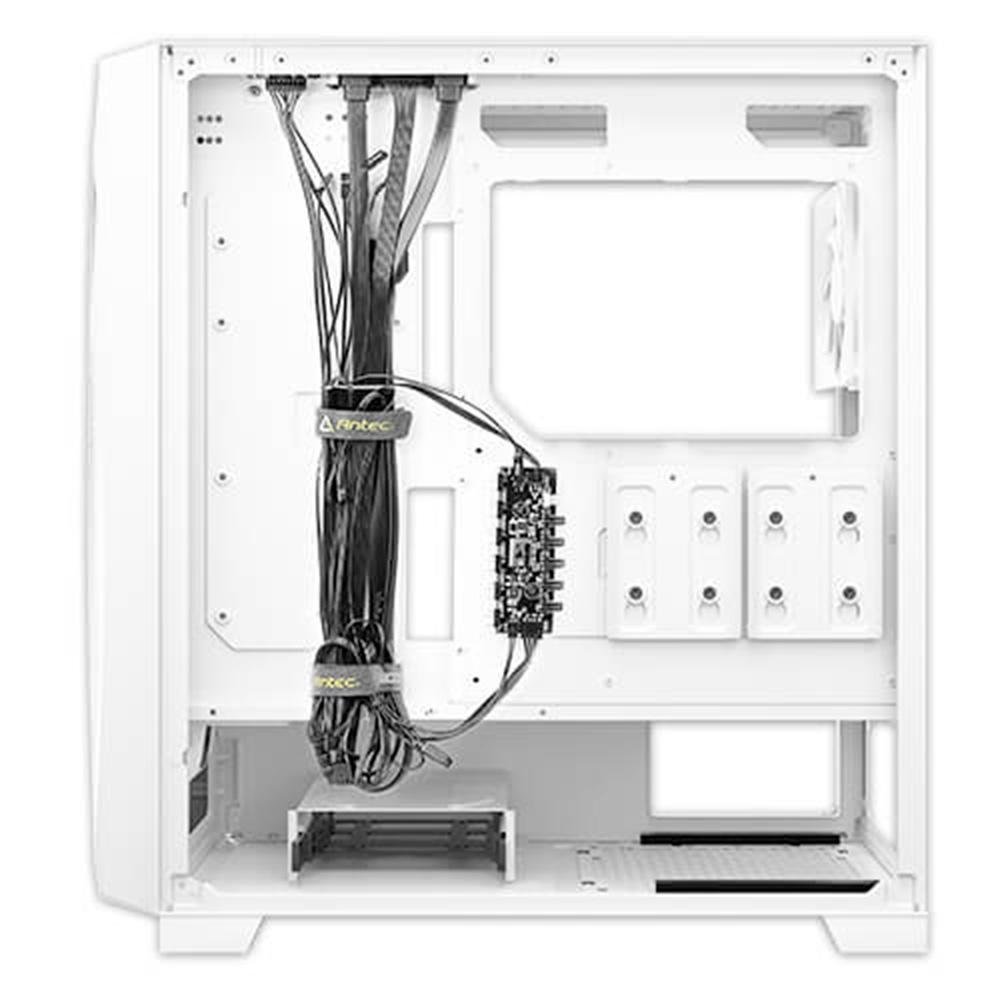 Gabinete Gamer Antec DF700 FLUX WHITE, Mid Tower, ATX, Lateral em Vidro Temperado, 3 Coolers Fans ARGB Branco - DF700 Gabinete Gamer Antec DF700 FLUX WHITE, Mid Tower, ATX, Lateral em Vidro Temperado, 3 Coolers Fans ARGB Branco - DF700