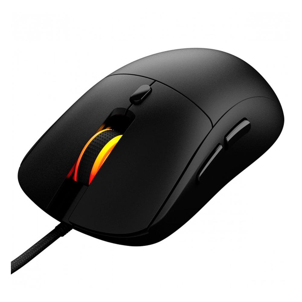 Mouse Gamer PCYes Basaran Black Vulcan, RGB, 12400 DPI, 6 Botões - PMGBRBV