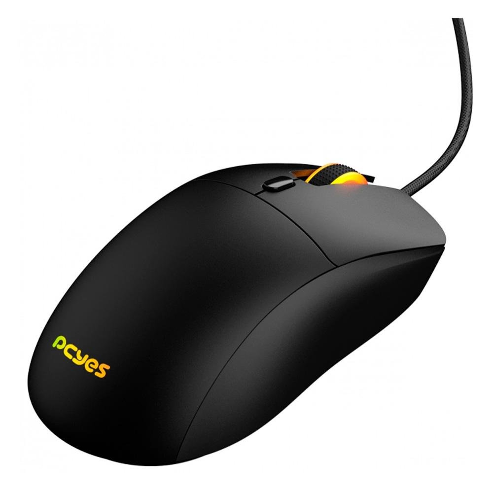 Mouse Gamer PCYes Basaran Black Vulcan, RGB, 12400 DPI, 6 Botões - PMGBRBV