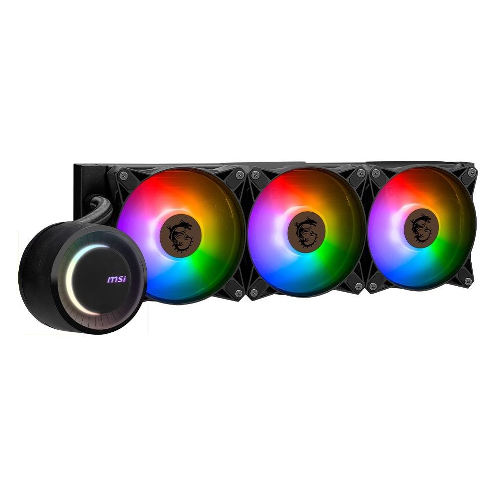 Water Cooler MSI Mag Coreliquid E360, ARGB, 360mm, AMD/Intel, Preto - MAG CORELIQUID E360