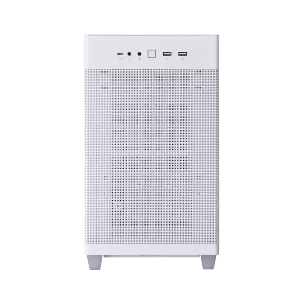 Gabinete Asus Prime AP201 Lateral em Vidro Temperado, Mini Tower, Micro-ATX, Branco - 90DC00G3-B30010