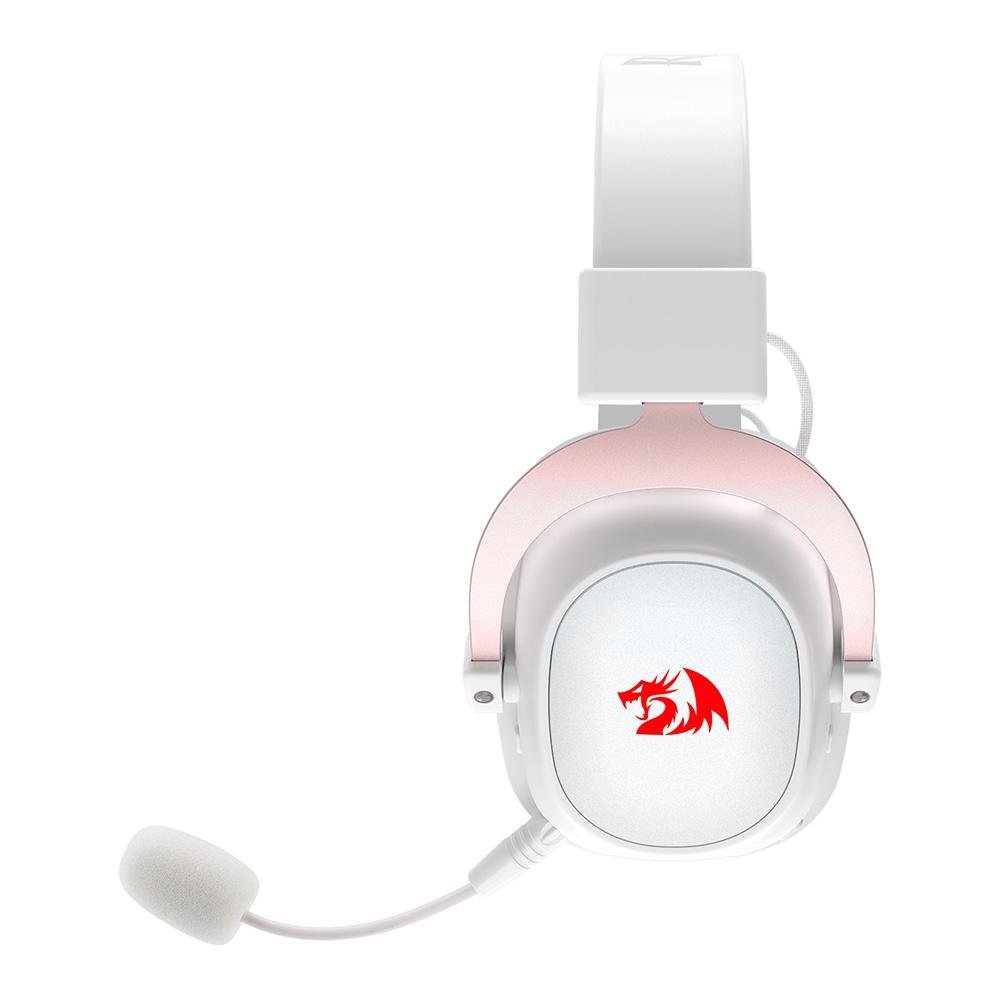 Headset Gamer Sem Fio Redragon Zeus Pro, 7.1, Driver 53mm, Bluetooth, Branco - H510W-PRO