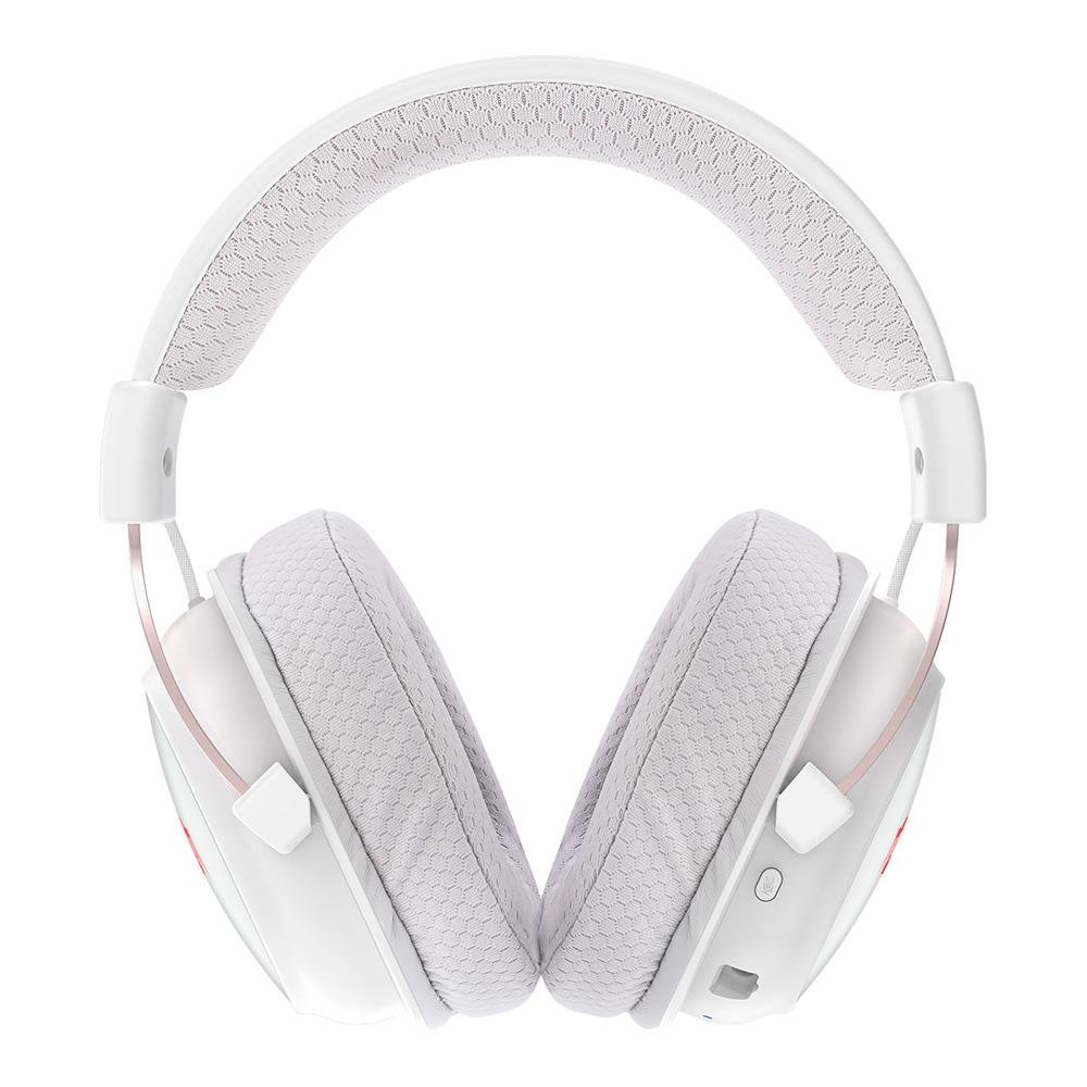 Headset Gamer Sem Fio Redragon Zeus Pro, 7.1, Driver 53mm, Bluetooth, Branco - H510W-PRO