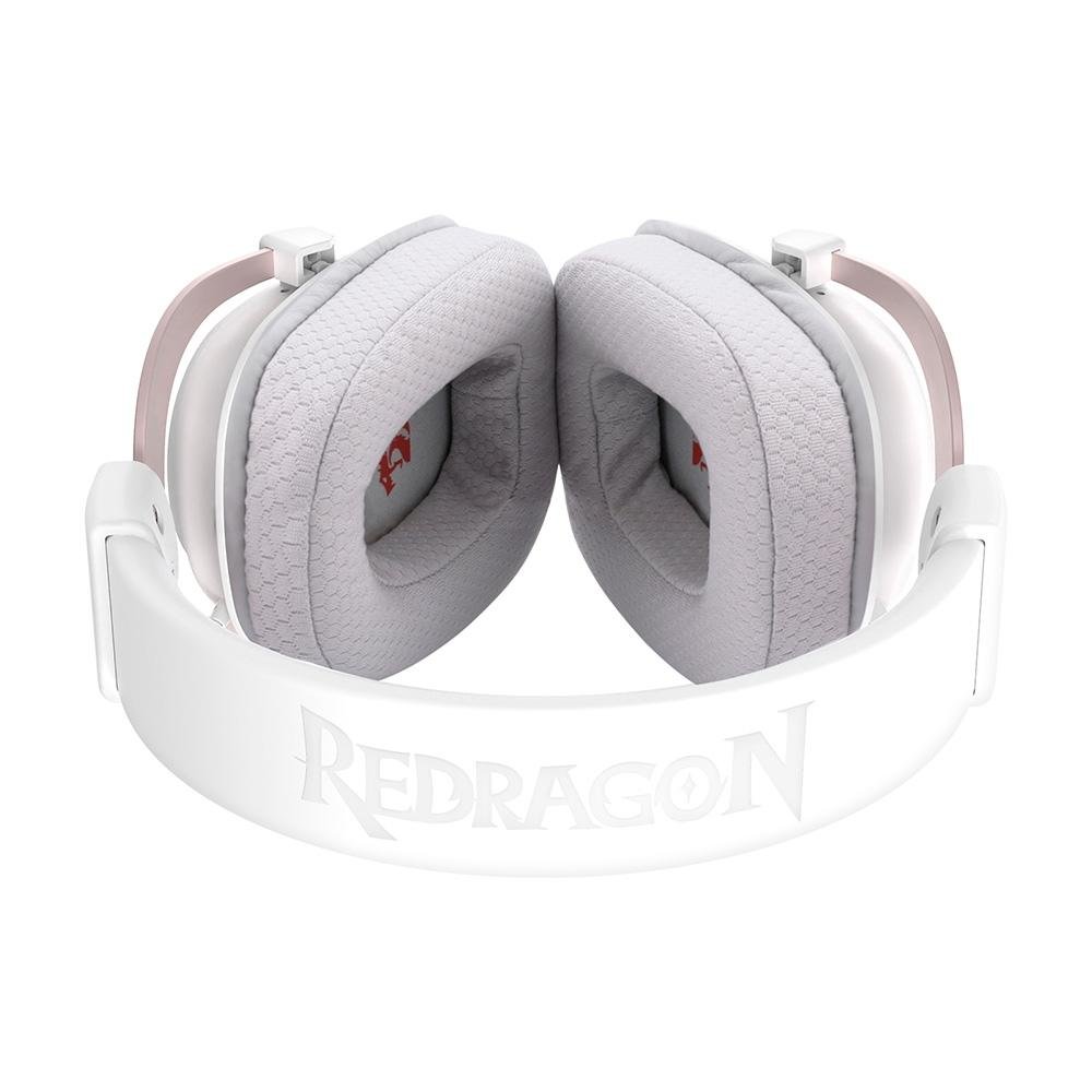 Headset Gamer Sem Fio Redragon Zeus Pro, 7.1, Driver 53mm, Bluetooth, Branco - H510W-PRO