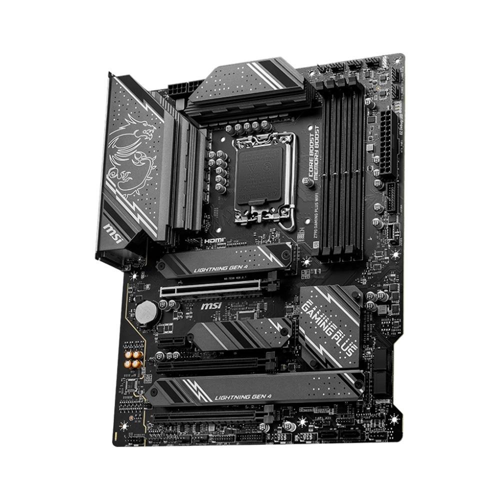 Placa-Mãe MSI Z790 Gaming Plus, Intel, ATX, DDR5, RGB, Wi-Fi, Preto - Z790 GAMING PLUS WIFI Placa-Mãe MSI Z790 Gaming Plus, Intel, ATX, DDR5, RGB, Wi-Fi, Preto - Z790 GAMING PLUS WIFI