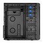Gabinete Sharkoon VS3-V Preto e Prata com Cooler Azul