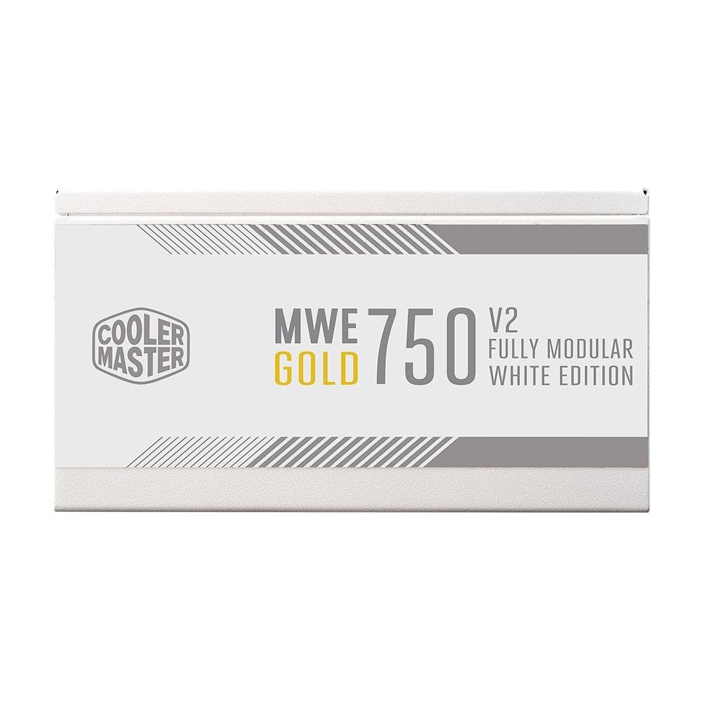 Fonte Cooler Master MWE Gold V2 FM, 750W, 80 Plus Gold, Modular, PFC Ativo, Sem Cabo, Branco - MPE-7501-AFAAG-3GWO