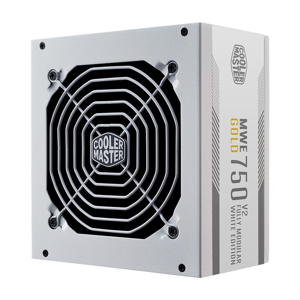 Fonte Cooler Master MWE Gold V2 FM, 750W, 80 Plus Gold, Modular, PFC Ativo, Sem Cabo, Branco - MPE-7501-AFAAG-3GWO